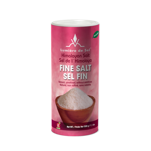 A pack of Lumière de Sel Himalayan Fine Salt, 500g