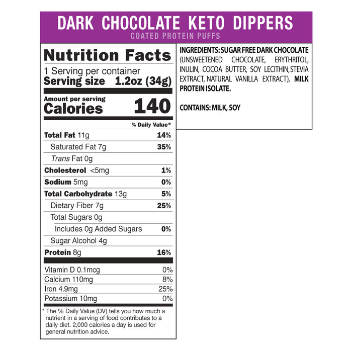 Shrewd Food Dark Chocolate Keto Dippers, 34g