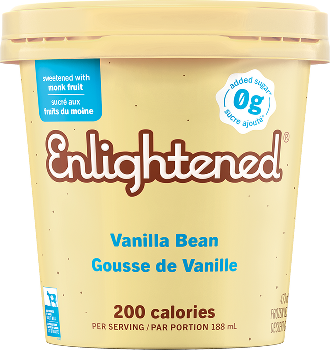 Enlightened Vanilla Bean Ice Cream, 473ml tub