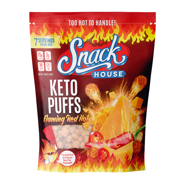 Snack House Flaming Red Hot Puffs, 154g