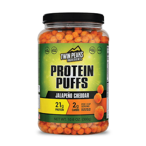 Twin Peaks Jalapeno Cheddar Protein Puffs, 300g Twin Peaks