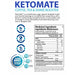 Nutritional Information for ANS Performance French Vanilla KetoMate Coffee Booster.