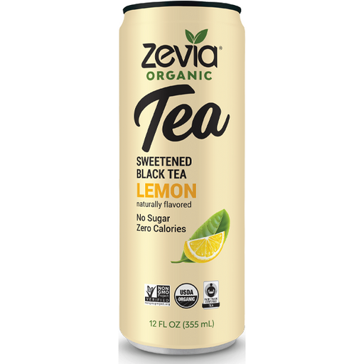 Zevia Lemon Black Tea, 355ml Zevia