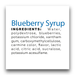 Mrs Taste Blueberry Syrup, 335g Mrs Taste