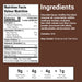 nutritional info No Sugar Company Dark Chocolate Fudge Brownie Keto Bomb, 17g (Single)