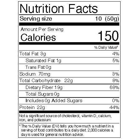 nutritional info of Farm Girl Low Carb Noodle Mix