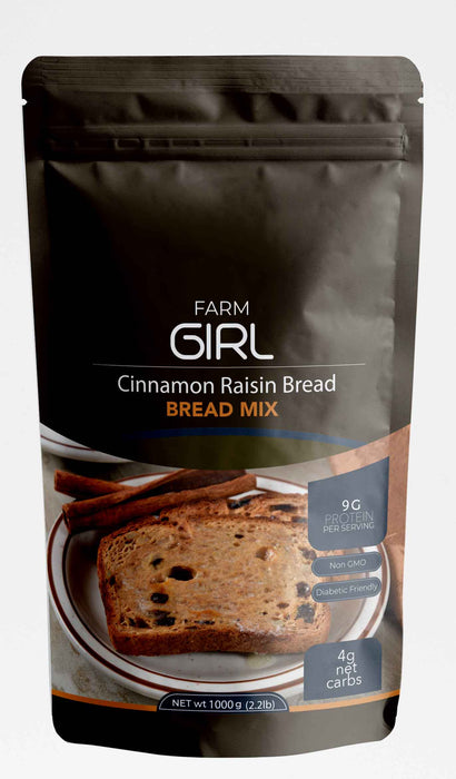 packet of Farm Girl Cinnamon Raisin Bread Mix, 1 kg