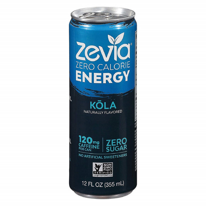 Zevia Kola Zero Calorie Energy Drink, 355ml