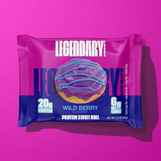 Legendary Foods Wildberry Protein Sweet Roll, 63g Legendary Foods