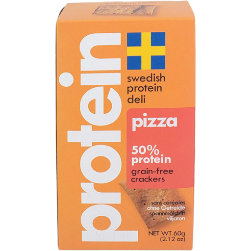Swedish Protein Deli Pizza Flavored Gluten-Free Crackers, 60g Swedish Protein Deli