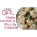 ricotta gnocchi made using Farm Girl Low Carb Noodle Mix