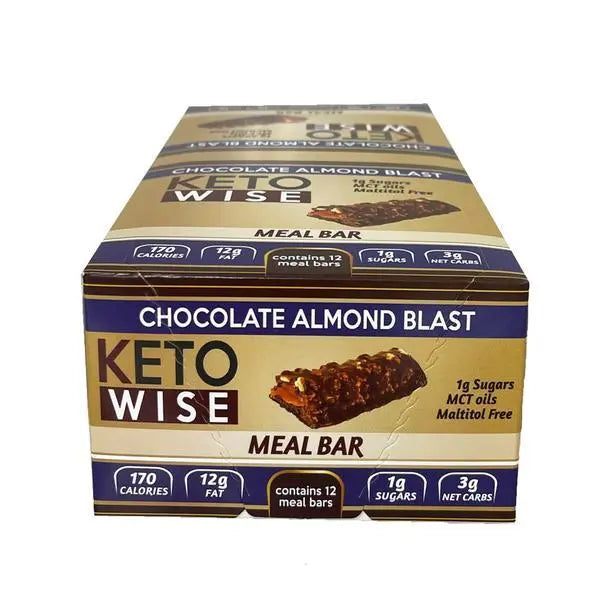 Keto Wise Chocolate Almond Blast Meal Bar, 12x42g (box)