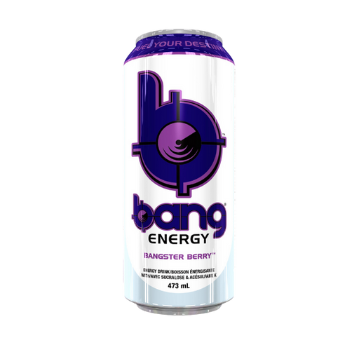 a can of Bang Bangster Berry Energy Drink, 473ml.