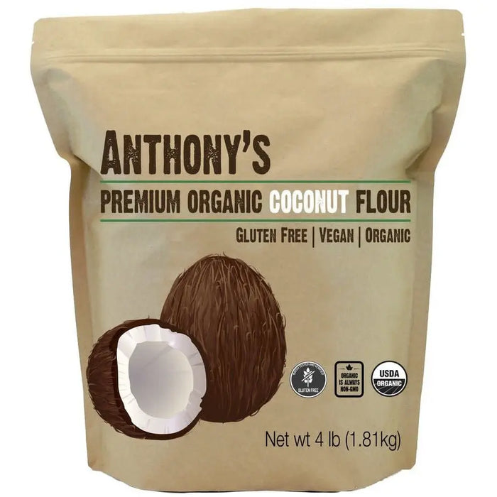 a bag of Anthony's Goods Premium Organic Coconut Flour, 1.81kg.