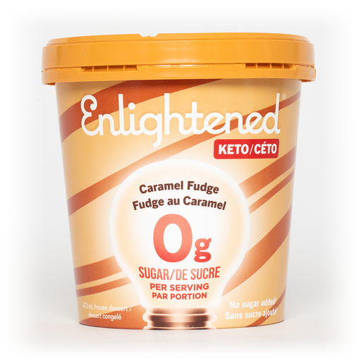tub of Enlightened Caramel Fudge Ice Cream, 473ml