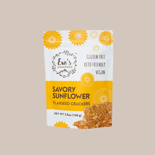 Eve's Savoury Sunflower Crackers packet