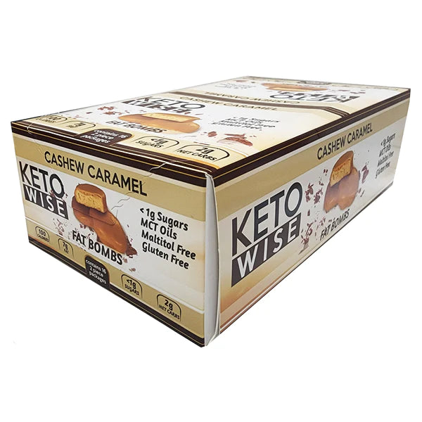 Keto Wise Cashew Caramel, 16x34g (box)
