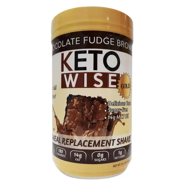Keto Wise Chocolate Fudge Brownie Meal Replacement Shake, 454g