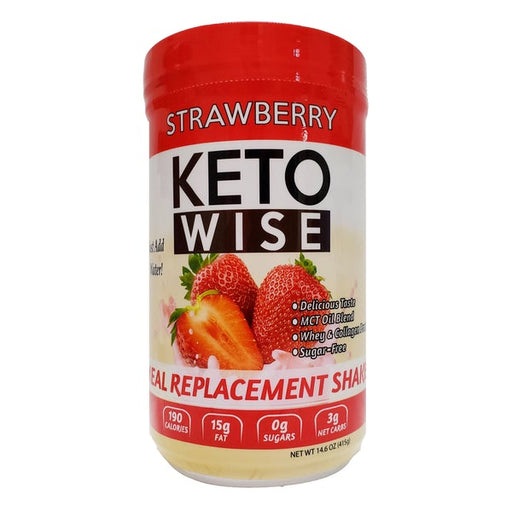 Keto Wise Strawberry Meal Replacement Shake, 415g