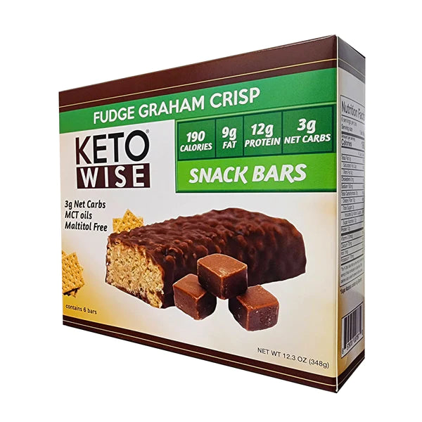 Keto Wise Snack Bar Fudge Graham Crisp, 6x58g (box)