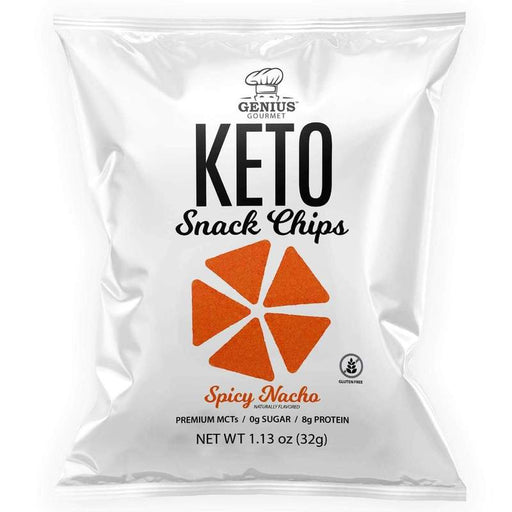Genius Gourmet Keto Snack Chips Spicy Nacho, 32g Genius Gourmet