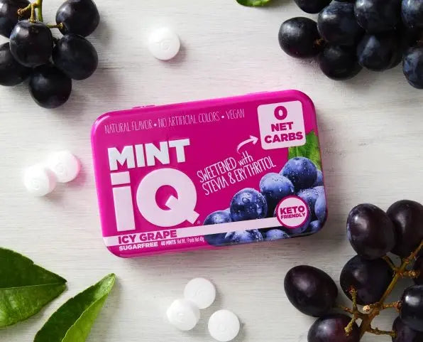 MintiQ Icy Grape Mints, 40g MintiQ