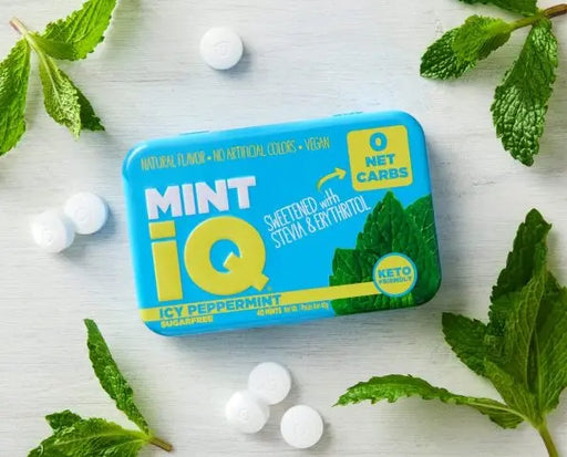 MintiQ Icy Peppermint Mints, 40g MintiQ
