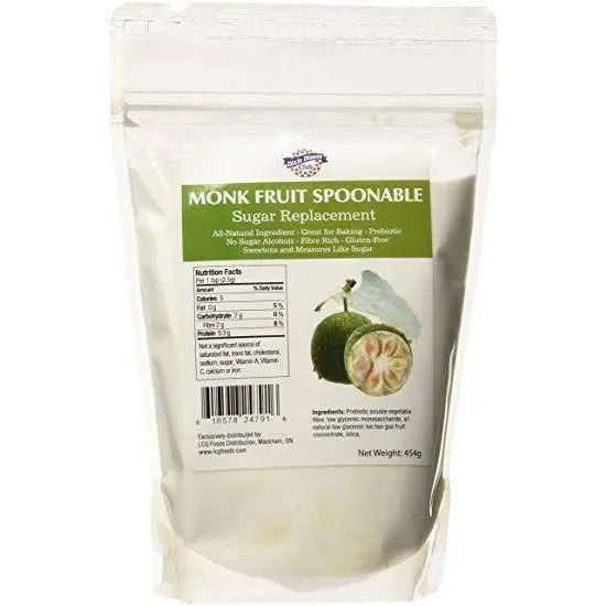 a bag of Dixie Diners Club Monk Fruit Spoonable, 454g