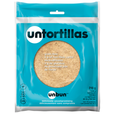 Unbun Untortillas - 6 Pack, 210g Unbun