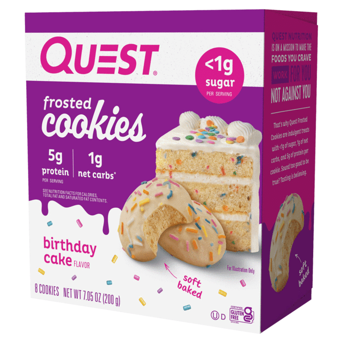Quest Nutrition Frosted Cookies Birthday Cake, 200g