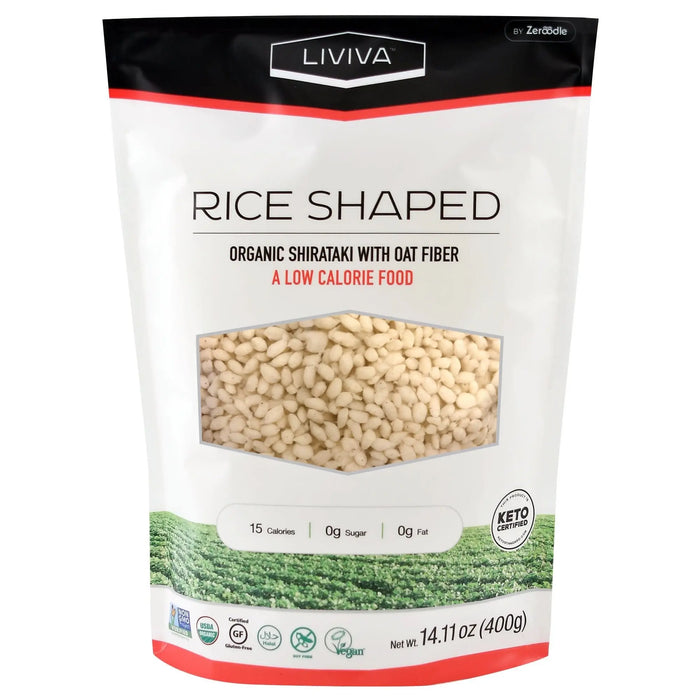 Organic Shirataki Rice Shaped with Oat Fibre, 400g (4711793524868)