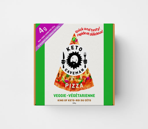 box of Caveman Cafe Keto Veggie Pizza, 200g