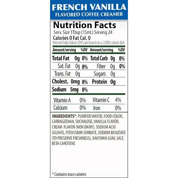 Walden Farms French Vanilla Creamer, 355ml